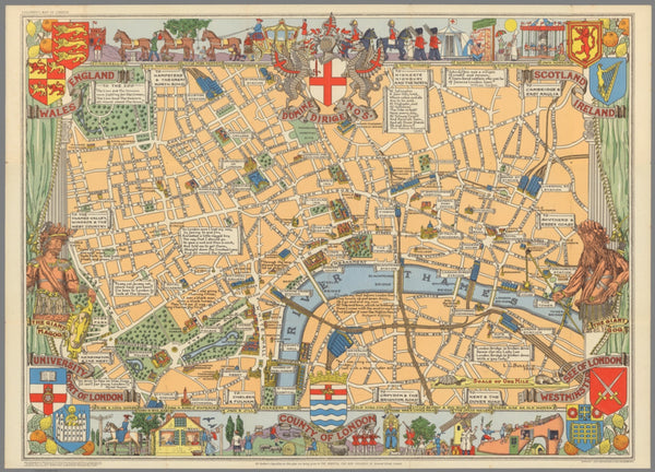 Children's Wall Map of London 1924 (Copy)