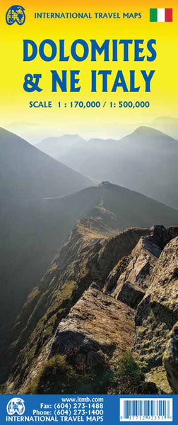 Dolomites & NE Italy ITMB Map