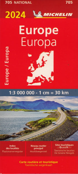 Europe Michelin Map 705 2024