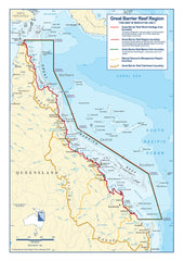 Great Barrier Reef Wall map