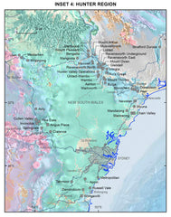 Australian Operating Mines Wall Map 2023