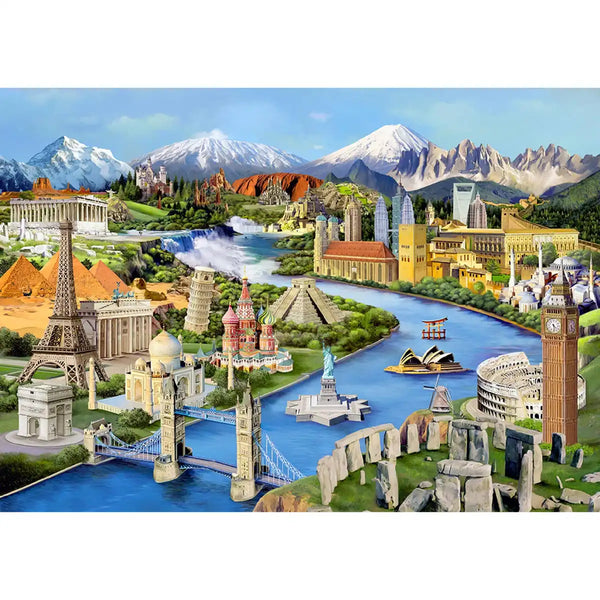 World Landmark's Wooden 505 Piece Puzzle