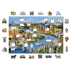 World Landmark's Wooden 505 Piece Puzzle