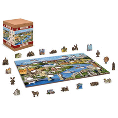 World Landmark's Wooden 505 Piece Puzzle