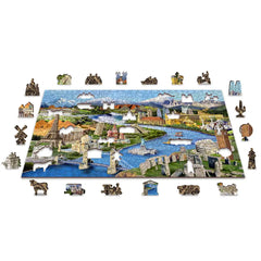 World Landmark's Wooden 505 Piece Puzzle