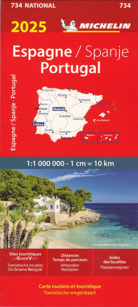 Spain & Portugal Michelin Map 734