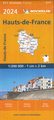 France Nord Pas de Calais, Picardie 511 Michelin Map