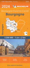 France Burgundy 519 Michelin Map