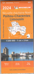 France Poitou-Charentes 521 Michelin Map