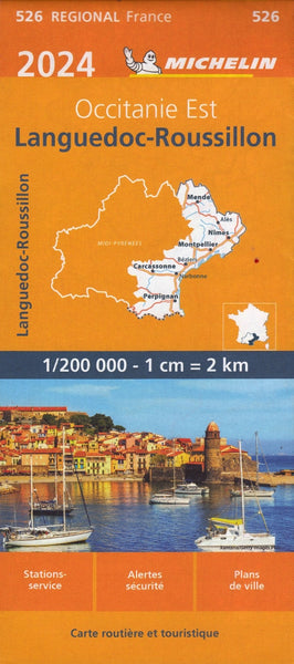 France Languedoc-Roussillon 526 Michelin Map