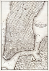 Map of the city of New York (ca. 1850) from Library of Congress