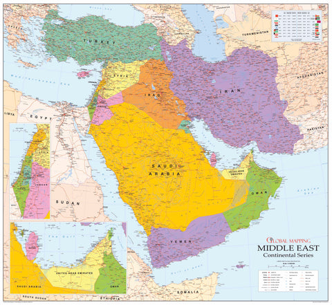 Maps of the Middle East, Buy Maps of the Middle East - Mapworld