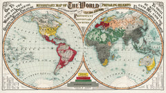 Missionary map of the world (1902) by August R. Ohman