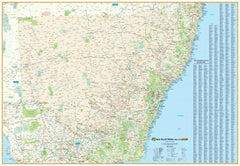 New South Wales State 270 UBD Map 2000 x 1380mm Laminated Wall Map