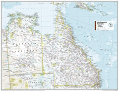 Northeastern Australia National Geographic Wall Map