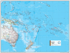 Oceania Atlas of the World, 11th Edition, National Geographic Wall Map