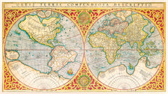 Orbis terrae compendiosa descriptio (1637) by Gerhard Mercator