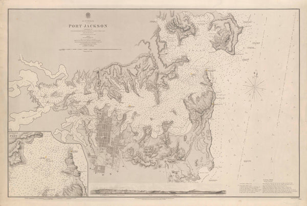 Port Jackson Historic British Admiralty Chart