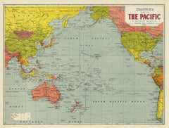 Pacific Map on Mercator's projection by Craigie's