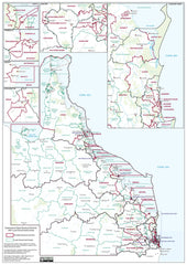 Queensland State Electoral Divisions and Local Government Areas Map 1