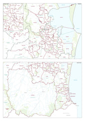 Queensland State Electoral Divisions and Local Government Areas Map 2