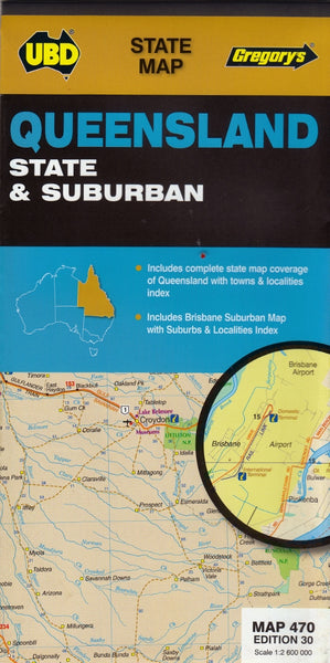 Queensland State & Suburban UBD 470 Map