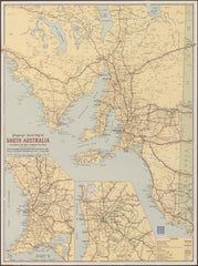 South Australia Gregorys Wall Map 1948