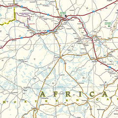 South Africa National Geographic Folded Map