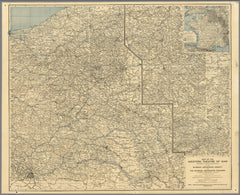 Western Theatre of War Wall Map 1918