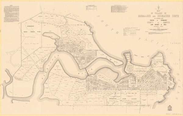 Bermagui Historic Wall Map 1957