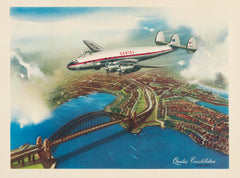 TRAVEL POSTER - Qantas Constellation