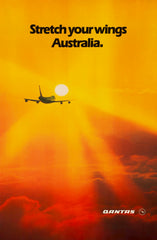 TRAVEL POSTER - Qantas Stretch Your Wings