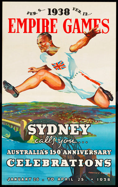 TRAVEL POSTER - Empire Games Sydney 1938