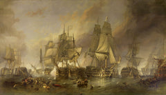 The Battle of Trafalgar by Clarkson Frederick Stanfield