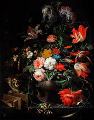 The Overturned Bouquet by Abraham Mignon (1660-1679)