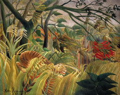 Tiger in a Tropical Storm (1891) by Henri Rousseau