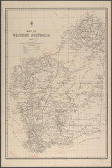 Western Australia Historic State Map 1919