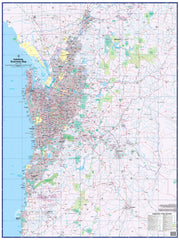 Adelaide Business Map 565 UBD 1480 x 1980mm Laminated Wall Map