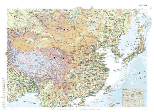 East Asia Collins 834 x 609mm Wall Map