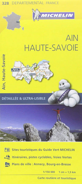 France Ain / Haute-Savoie Michelin Map 328