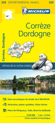 France Corrèze / Dordogne Michelin Map 329