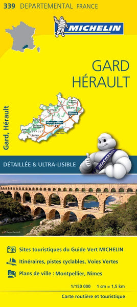 France Gard / Hérault Michelin Map 339