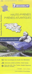 France Hautes-Pyrénées / Pyrénées-Atlantiques Michelin Map 342