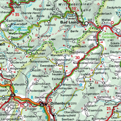 Germany Central West Michelin Map 543