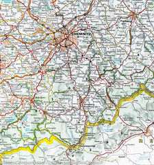 Germany Central East Michelin Map 544