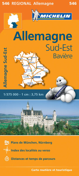 Germany South East & Bavaria Michelin Map 546