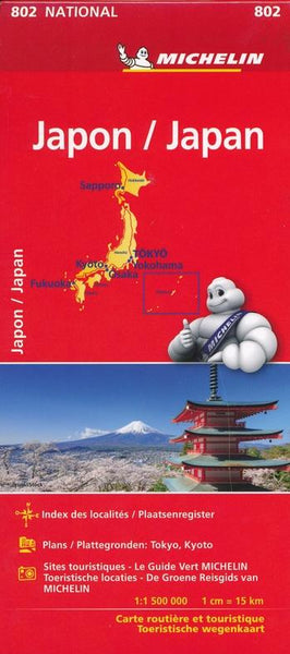 Japan Michelin Map 802