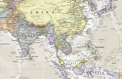 Classic World Maps International 2024 1364 x 844 mm Wall Map