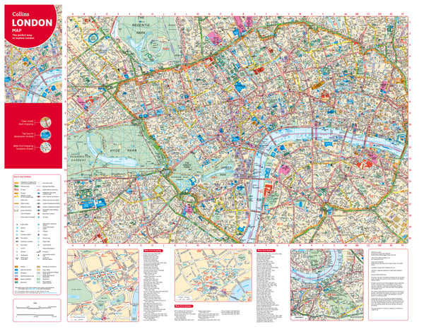 Central London Pocket Map by Collins