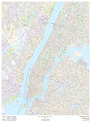 New York City Wall Supermap 1125 x 1500mm